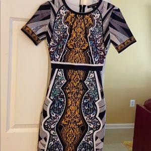 Tight fitted printed dress